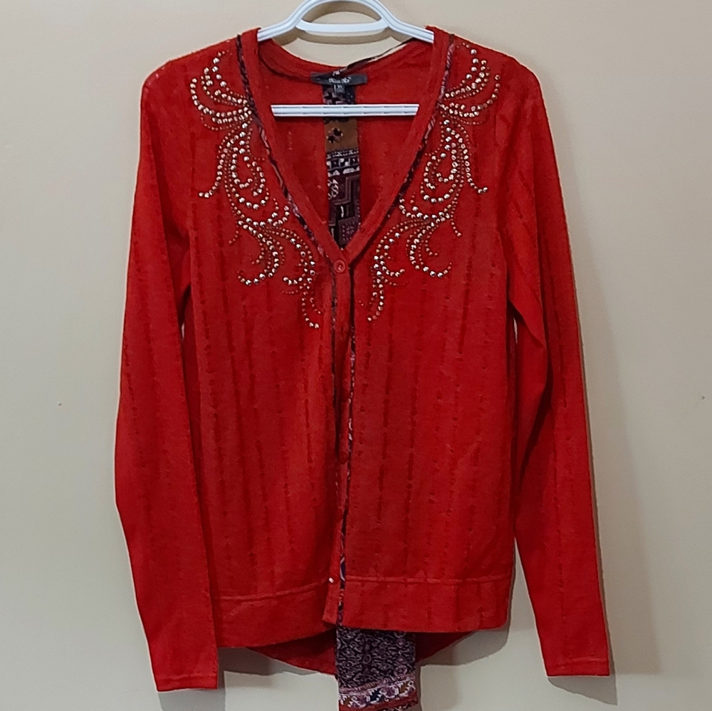 Miss Me  Embellished Cardigan